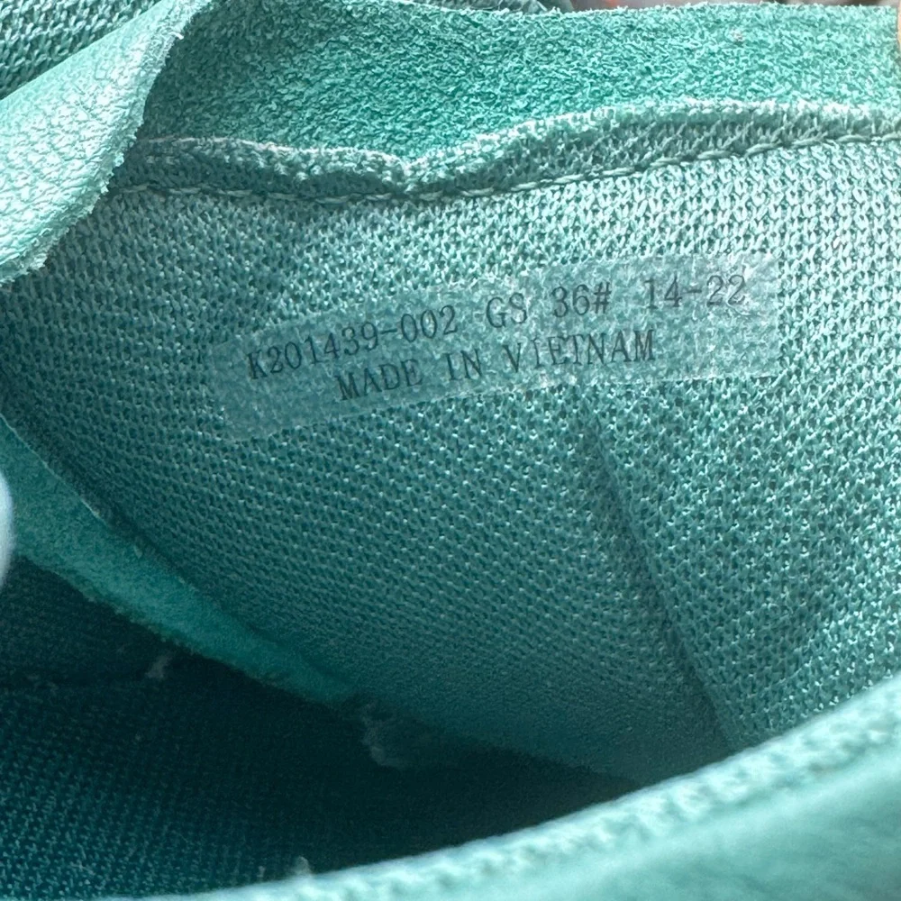 Camper Karst Green Teal Leather Sneakers Chunky Organic Sole Deadstock NWOT